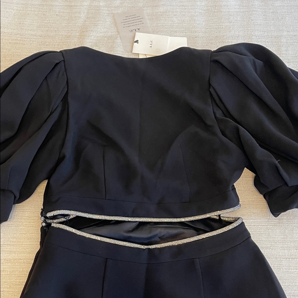 A.L.C. Black Dress with Puff Sleeves and Cutout - Picture 9 of 9